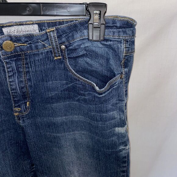 Phat Fashion Silver Label Straight Jeans Women’s Size 18 Blue Zip Fly Cowgirl - Picture 4 of 12